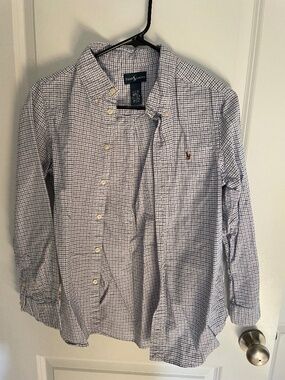 Ralph Lauren blue checkered shirt